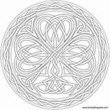 Shamrock Knotted Mandale Embroider Celtic Donteatthepaste Activitati Resurse Educationale Copii sketch template