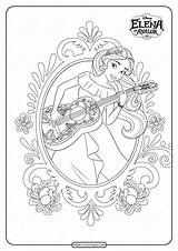 Elena Avalor Coloringoo Princesse Picsou sketch template