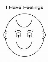 Feelings Sad Coloringtop Lds Sunbeam Scared Advantages Frowny Smiley sketch template