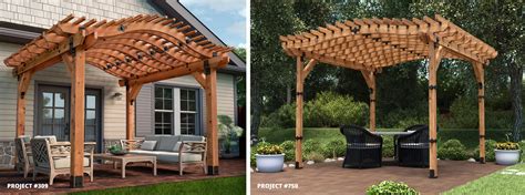 project plans curved rafter appeal pergolas  curves