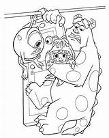 Inc Monsters Coloring Pages Colouring Boo Mike Sulley Factory Disney Monster Printable Color Adult Sheets Inside East Kids Books Cartoon sketch template