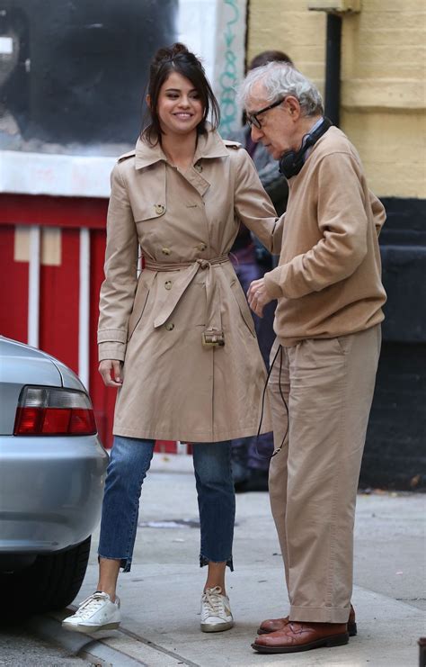 selena gomez on the set of a woody allen movie in new york