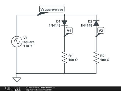 basic diodes  circuitlab