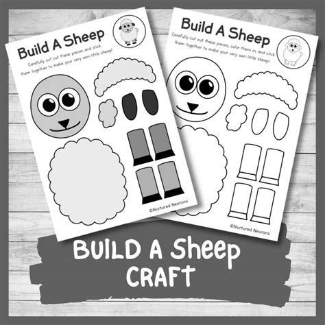 printable templet   sheep handprint sheep craft  kids