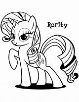 Little Coloring Rarity Pony sketch template
