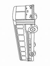 Buses sketch template