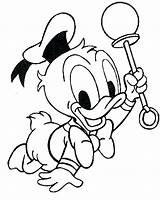 Donald Duck Baby Coloring Pages Daisy Colouring Color Printable Getcolorings Getdrawings Print Colorings sketch template