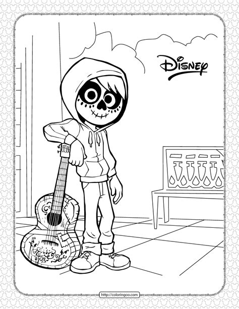 disney coco  coloring pages disney coloring pages coloring pages