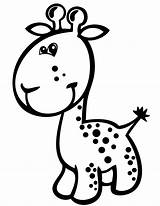 Coloring Cute Preschool Giraffe Baby Pages Kids Printable sketch template