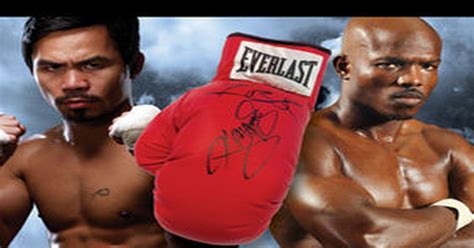 win a boxing glove signed by manny pacquiao and timothy bradley daily