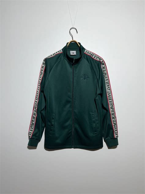 daily paper daily paper dapevest tape green track top jacket size  grailed