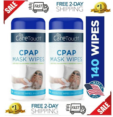 care touch cpap cleaning mask wipes unscented lint   wipes pack   ebay