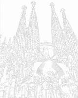 Sagrada Familia Coloring La Template sketch template