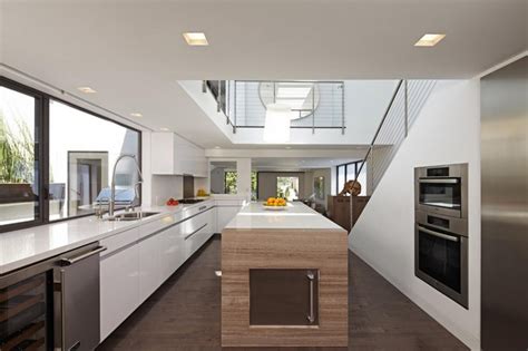 examples  bright white contemporary kitchens