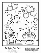 Coloring Pages Personalized Name Printable Customized Print Names Into Kids Say Valentine Custom Birthday Make Getcolorings Says Diy Do Alyssa sketch template