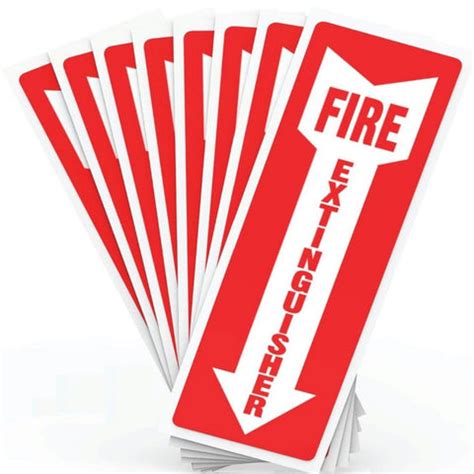 fire extinguisher sign  pack sticker sign assured signs