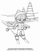 Skiing Coloring Pages Kids Clipart Color Cartoon Downhill Kid Skier Ski Cliparts Library Popular Clip Gif Clipground Books Favorites Add sketch template