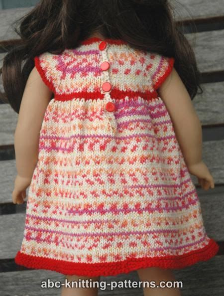 Abc Knitting Patterns American Girl Doll Carolina Summer Dress