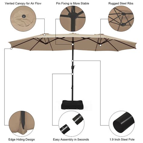 cantilever umbrella crank parts diagram