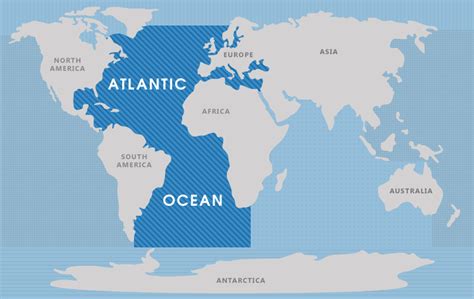 atlantic ocean   continents   world