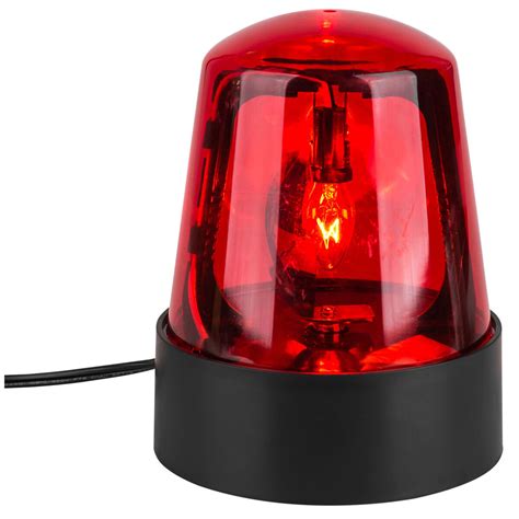 vei  rotating beacon police light red dome