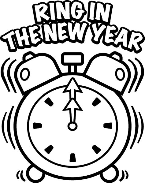 happy  year coloring pages   happy  year