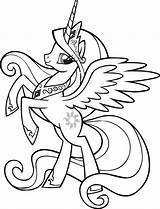 Pony Little Unicorn Coloring sketch template