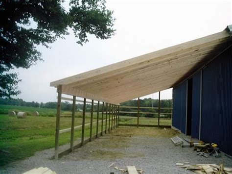 How To Build A Lean To Off A Pole Barn