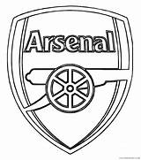 Pages Soccer Coloring Logo Arsenal Coloring4free Related Posts sketch template