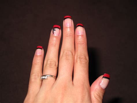 Nail Designs Red French