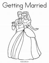 Coloring Married Getting Bride Noodle Built California Usa Twistynoodle sketch template