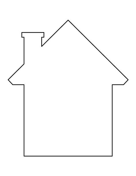 pin  selvi  stencils arts  crafts paper house template house