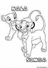 Lion Simba King Coloring Kids Pages Printable sketch template