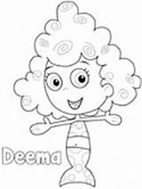 Deema Coloring Bubble Guppies Pages sketch template