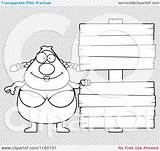 Pudgy Swimmer Sign Female Outlined Coloring Clipart Vector Cartoon Cory Thoman sketch template