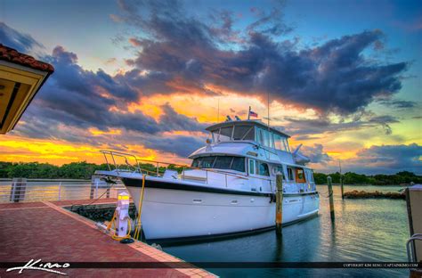 yacht sunset  riverwalk marina  waterway hdr photography  captain kimo