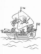 Pirates Coloring Lego Pages Pirate Ship Boys Printable Recommended sketch template
