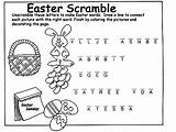 Easter Word Scramble Coloring Printable Easy Print Crayola Pages Fun Scrambles Words Activity Unscramble Color Puzzle Letters Each Use Make sketch template