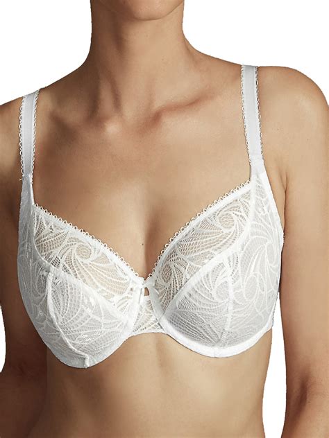 marks and spencer mand5 white floral lace non padded full cup bra