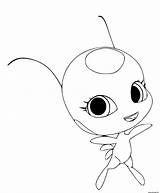 Tikki Kwami Miraculous Ladybug Plagg Chat Bug Jecolorie Sheet sketch template