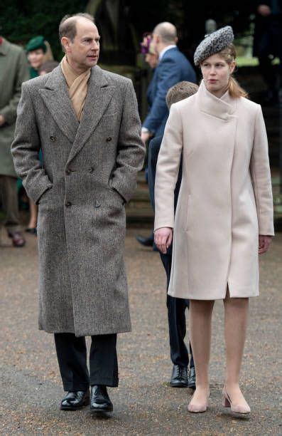 prince edward earl of wessex and daughter lady louise windsor attend