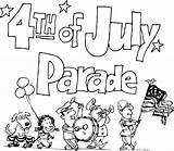 Parade July 4th Clipart Coloring Pages Clip Drawings Kids Floats Printable Cliparts Banner Cartoon Fourth Library Clipground Bestcoloringpagesforkids Collection Paintingvalley sketch template