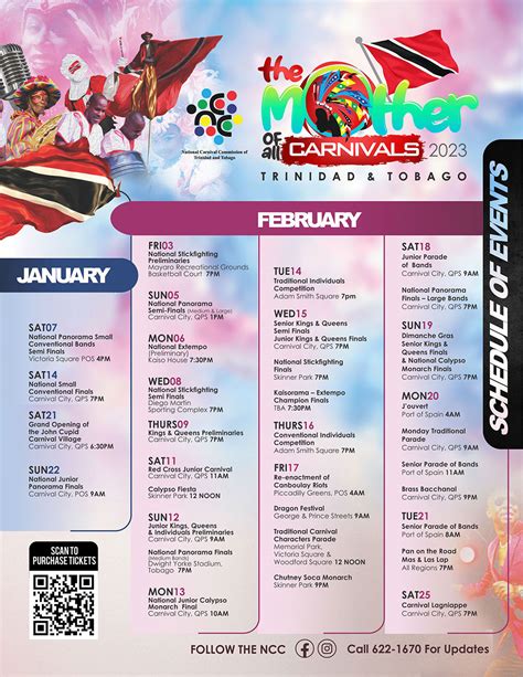 Carnival 2023 Calendar Of Events
