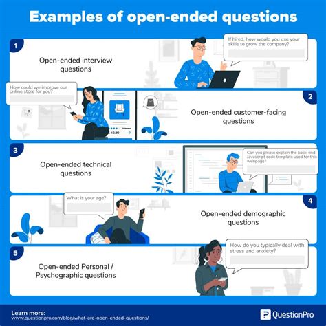 open ended questions definition characteristics examples
