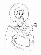 Coloring Jude St Saints October Saint Ignatius Antioch Printouts Template Pages sketch template