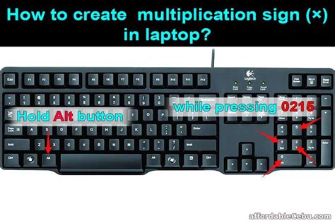 create multiplication sign  laptop computers tricks