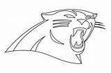 Panthers Carolina Panther Outline Clipart Coloring Svg Stencil Vector Transparent Drawing Getdrawings Logos Webstockreview  sketch template