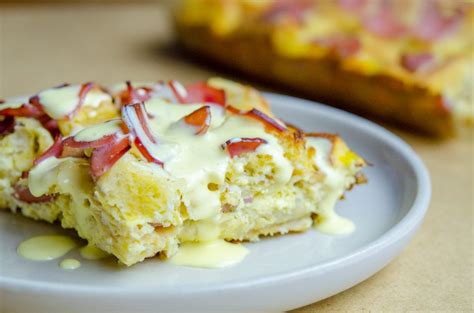 overnight eggs benedict breakfast casserole 12 tomatoes with images