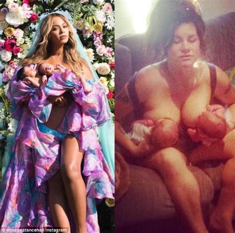 Constance Hall Hops On Beyonce S Post Twin Glamour Trend
