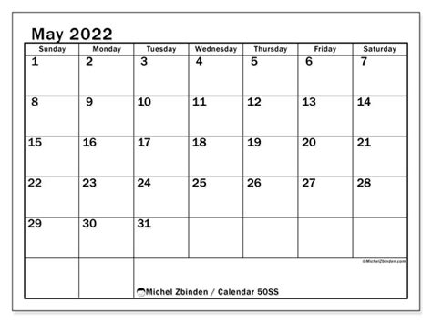 printable calendar ss michel zbinden uk